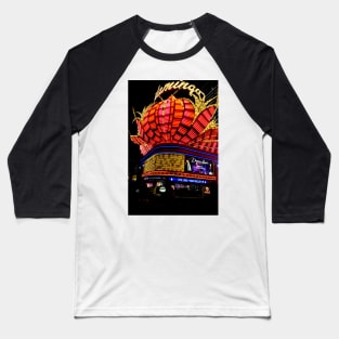 Flamingo Hotel Neon Signs Las Vegas America Baseball T-Shirt